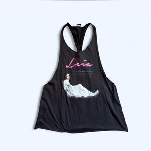 Star Wars Black Tank Top with Leia Graphic